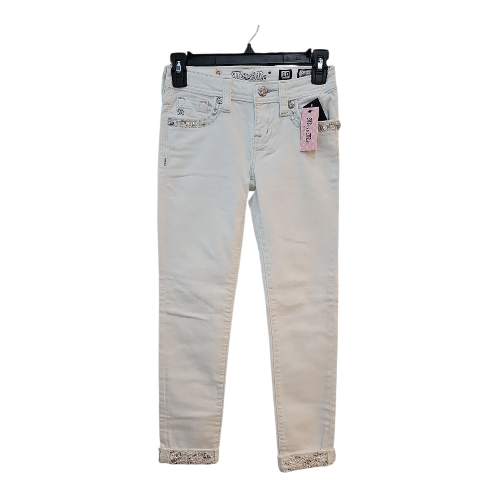 Miss Me Kids Cream Jeans
